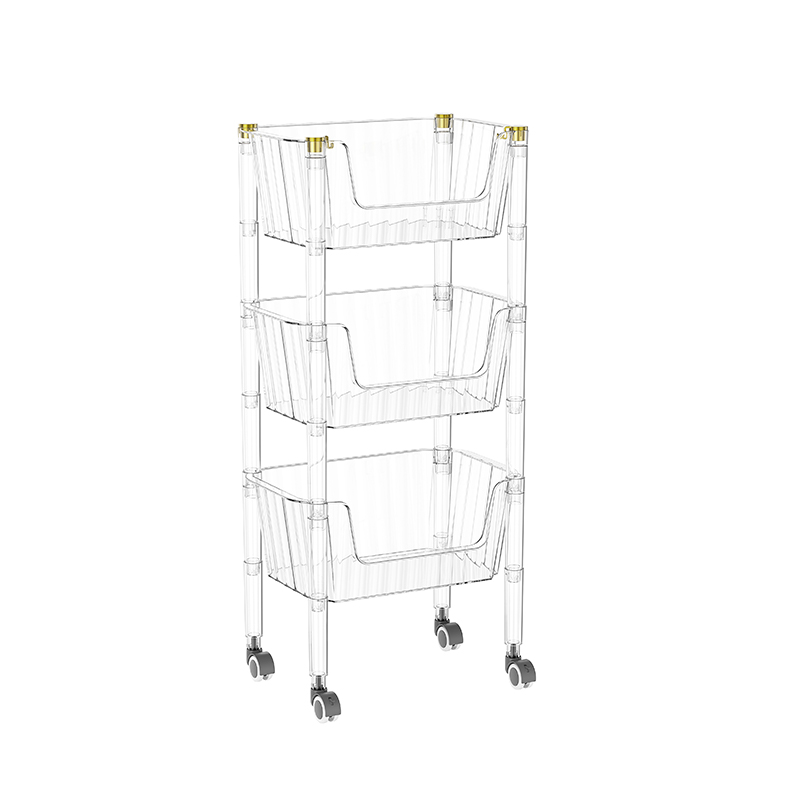 Očistite kotačicu s kotačima s 3 ladice s kotačima